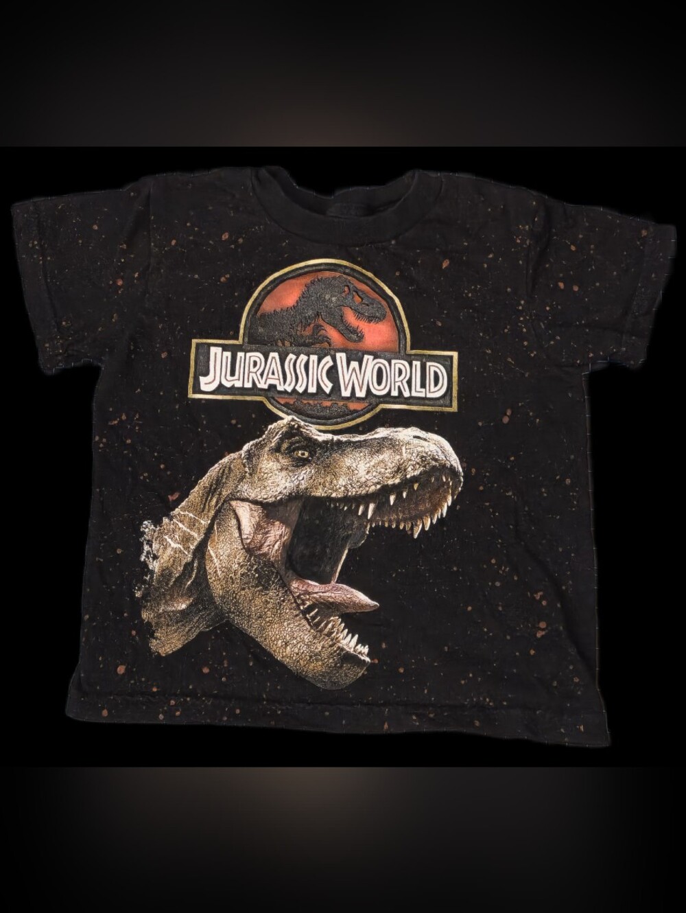 #KCB47 Jurassic World Black Graphic Tee with T-Rex Logo
